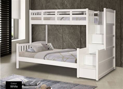 MX9590B Bunk Bed With Staircase Storage | Mixhome Design