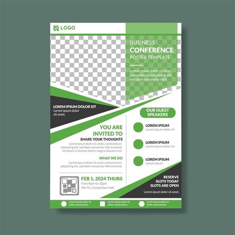 Business Conference Poster Template 17152750 Vector Art At Vecteezy