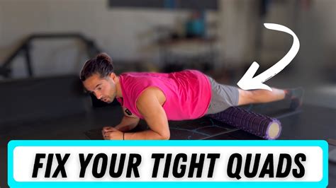 How To Foam Roll And Release Your Tight Quads Youtube