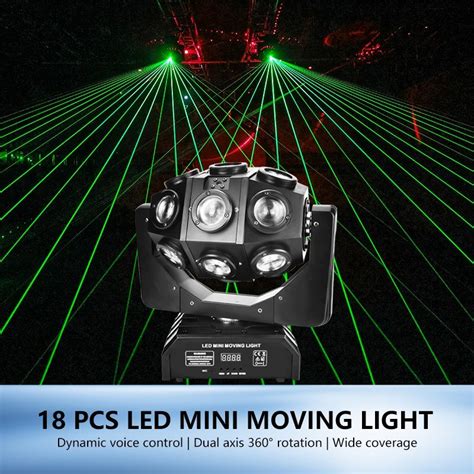 Pcs Rgbw In Moving Head Equipment Dj Disco Stage Lights With Laser