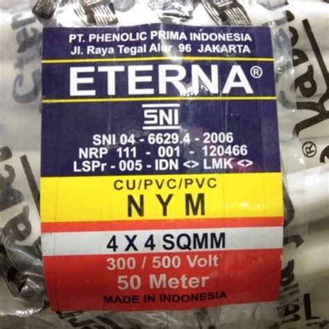 Jual Kabel Listrik Nym X Eterna M Meter Shopee Indonesia