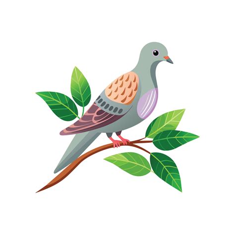 Realistic Pigeon Bird Concept Illustration Vector Art At Vecteezy