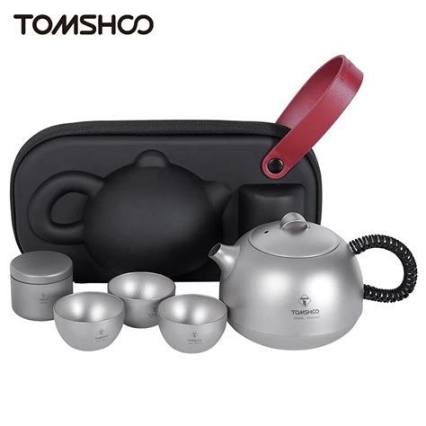 Tomshoo Ml Titanium Teapot With Filter Ultralight Mini Kettle Pcs