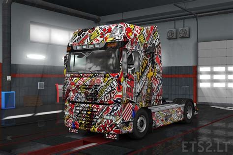 Daf Xf 105 Mixed Paint Job For All Cabins Ets2 Mods