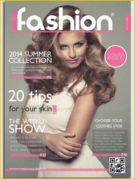 Fashion Magazine Cover Template