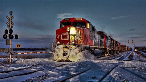 Red train near road signage HD wallpaper | Wallpaper Flare