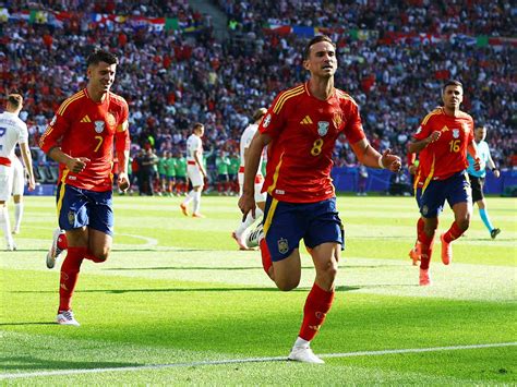 España vs Croacia en la Eurocopa 2024 Grupo B resultado goles e imágenes