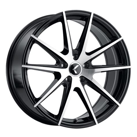 KRAZE 194 Cosmos 20X8.5 5x114.3 ET38 Gloss Black with Machined Face ...