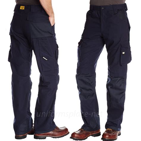 Caterpillar Work Pants Mens Cat Trademark Holster Cargo Tool Pockets