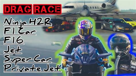 Drag Race Kawasaki Ninja H R F Car F Jet Super Car Private