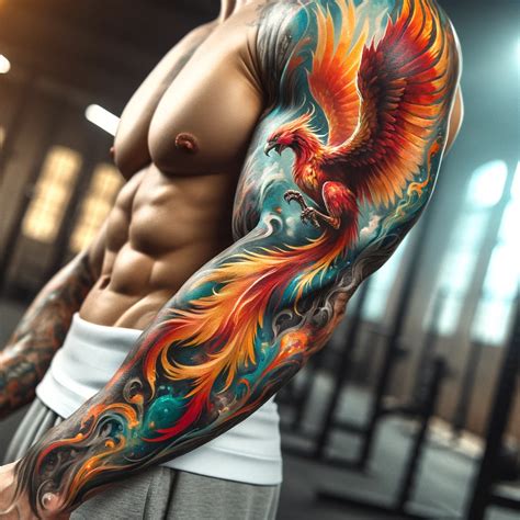 Rising From The Canvas Watercolor Phoenix Tattoos As Fashion