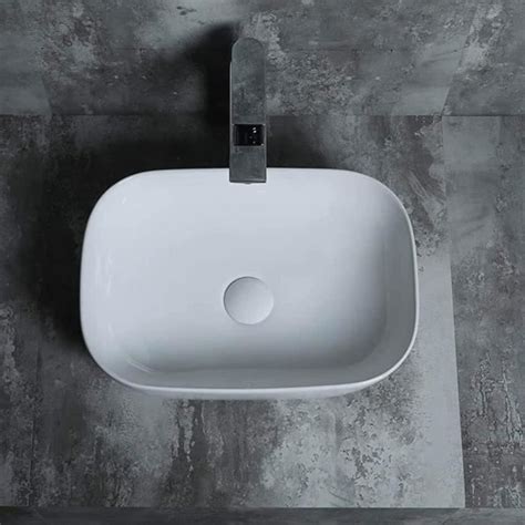 Starbath Plus Lavabo En C Ramique Blanche Forme Ovale Dimensions