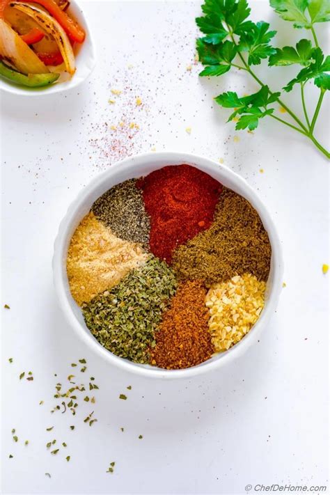homemade fajita seasoning recipe chefdehomecom