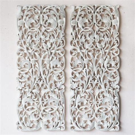 The Best Collection Of Wood Carved Wall Art Panels