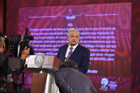 Amlo Vuelve A Retar Al Ine Mantiene Su Posdata En La Mañanera Proceso