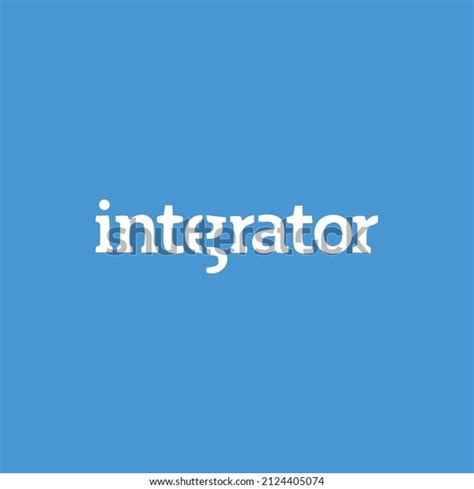 Integrator Letter Logo Design Illustration Integrator Stock Vector ...