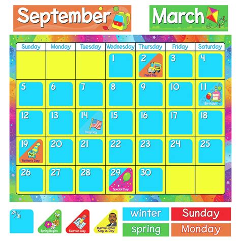 Calendar Chart Set