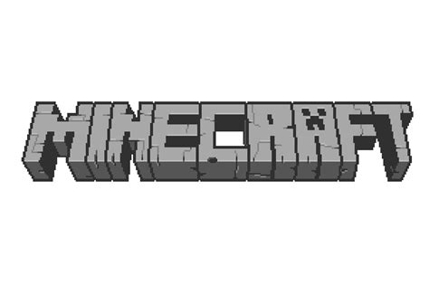 Pixilart Minecraft Logo By Afterimage