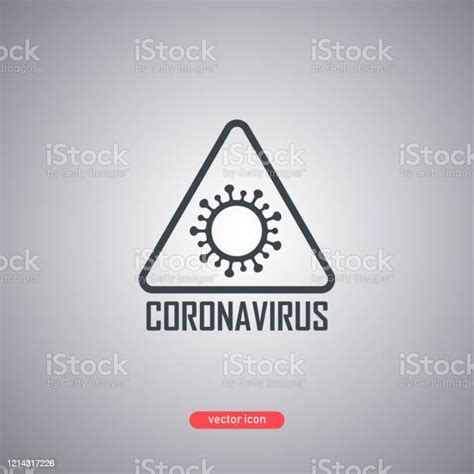 회색 배경에 격리 된 코로나 바이러스 아이콘 플랫 스타일의 바이러스 아이콘입니다 0명에 대한 스톡 벡터 아트 및 기타 이미지