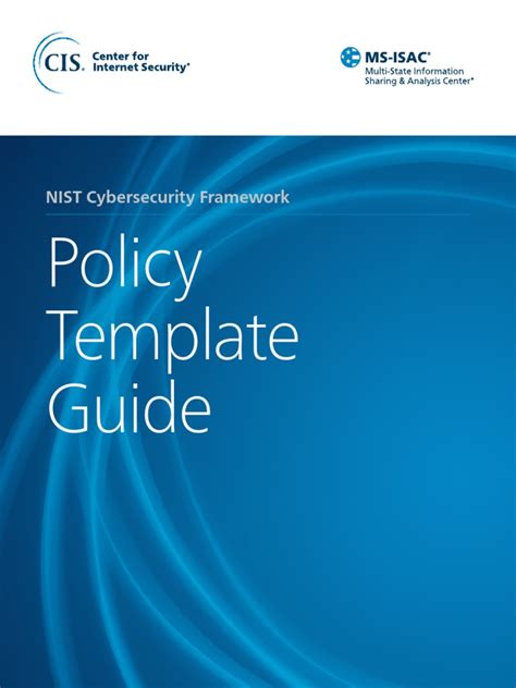 Policy Template Guide Nist Cybersecurity Framework Pdf Security