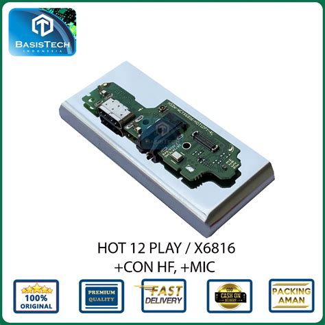 Jual FLEXIBLE KONEKTOR CAS CHARGER INFINIX HOT 12 PLAY X6816 ORIGINAL QUALITY Shopee Indonesia