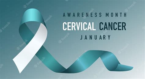 Premium Vector Cervical Cancer Awareness Calligraphy Poster Design