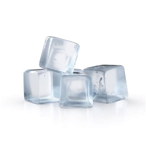 Premium AI Image Ice Cubes Isolated On White Background