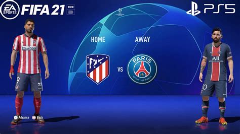 Fifa 21 Ps5 Atlético Madrid Vs Psg Uefa Champions League Youtube