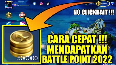 Cara Paling Cepat Untuk Mendapatkan Battle Point Mobile Legends