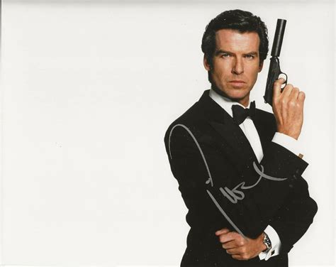 Pierce Brosnan Real Hand Signed Photo 2 Coa James Bond 007 At Amazons