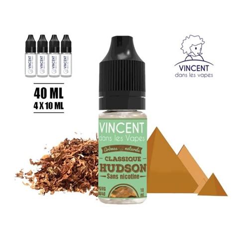 E Liquide Vincent Dans Les Vapes Vdlv Classique Hudson Ml En Mg De