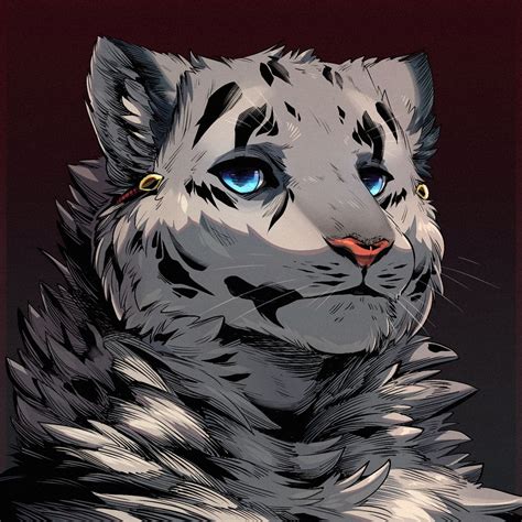 Majmajor Furry Snow Leopard Furry M Furry Feline Furry Art