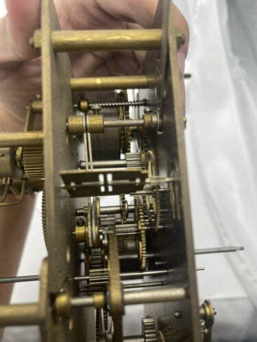 Used Grandfather Clock Movement Kieninger Hermele For Parts 79 K 116cm Ebay