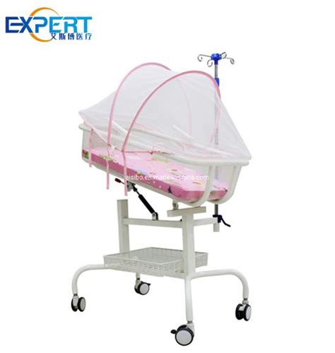 Newborn Baby Bed Pediatric Stainless Steel Clinic Baby Cart Neonatal