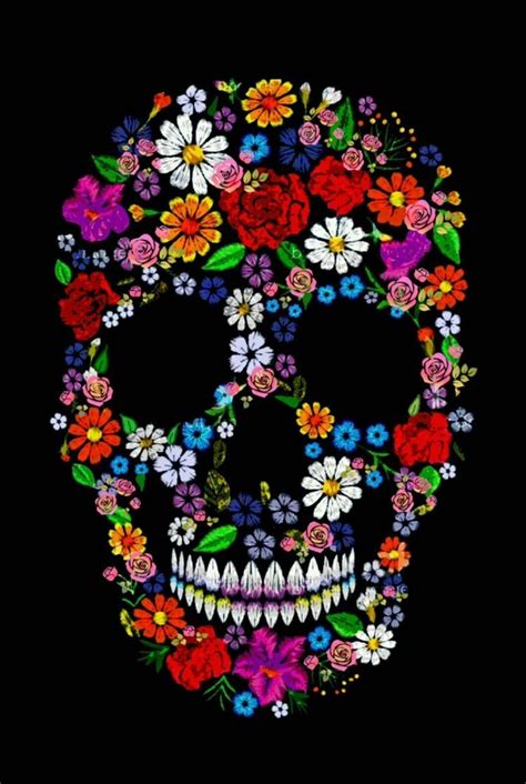 Sugar Skull Images Sugar Skull Artwork Iphone Wallpaper Glitter