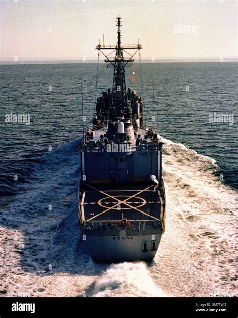 An Aerial Stern View Of The Guided Missile Frigate Boone Ffg As