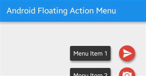 Android Floating Action Menu Example Viral Android Tutorials