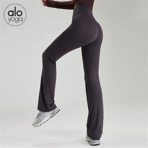 A L O Yoga Pants Women S Micro Pull Nude Feel High Waist Hip Lift No