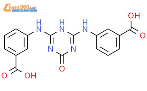 1644454 06 7 Benzoic Acid 3 3 [ 1 6 Dihydro 6 Oxo 1 3 5 Triazine 2 4 Diyl Diimino]bis 化学式、结构式