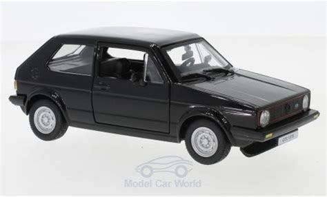 Modellino In Miniatura Volkswagen Golf V 1 24 Burago MKI GTI Nero 1979