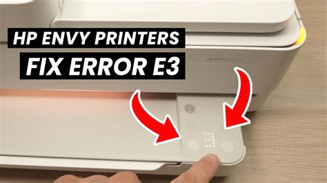 How To Fix Error E On Hp Envy Printers Youtube