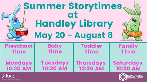 Preschool Time Handley Regional Library System