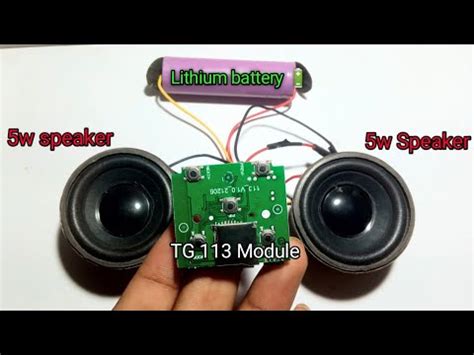 Tg Bluetooth Speaker Module W Two Speaker Wire Connection