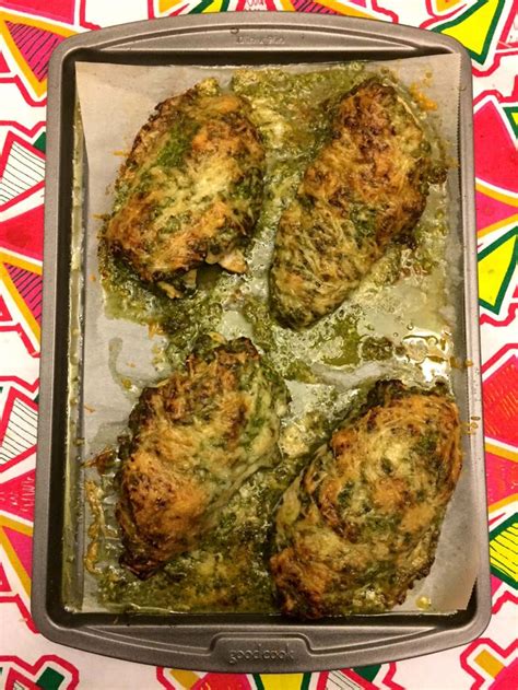 Baked Pesto Chicken Recipe With Parmesan Cheese Melanie Cooks