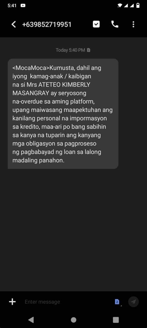 Mocamoca Harassment Unfair Debt Collection And Violation Of Data