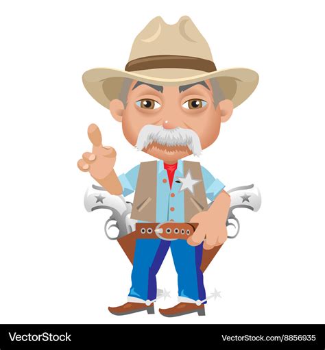 Wild West Sheriff Cartoon