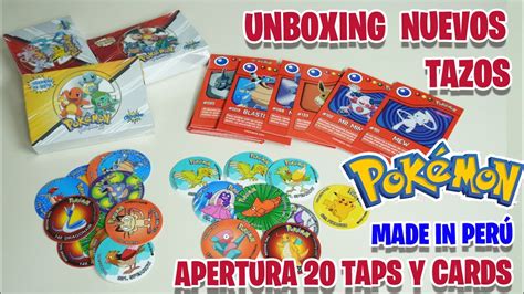 TAZOS TAPS POKÉMON Kanto 2023 Apertura nueva colección Perú Tazos