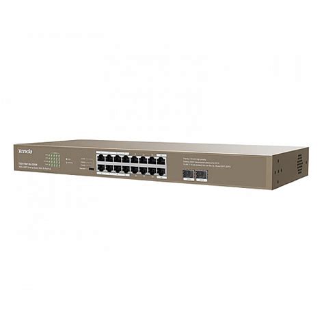 TENDA TEG1118P 16 250W 16GE 2SFP Ethernet Switch With 16 Port PoE