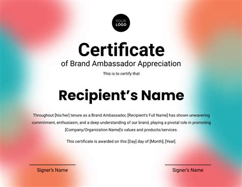 Free Printable Appreciation Certificate Templates To Customize Online