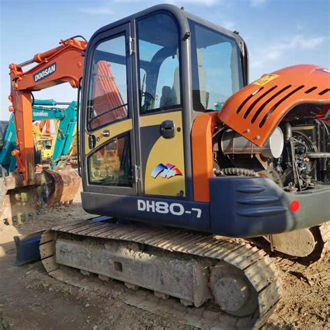 Used 8t Excavator Doosan Dh80gold Secondhand Mini Track Digger Crawler